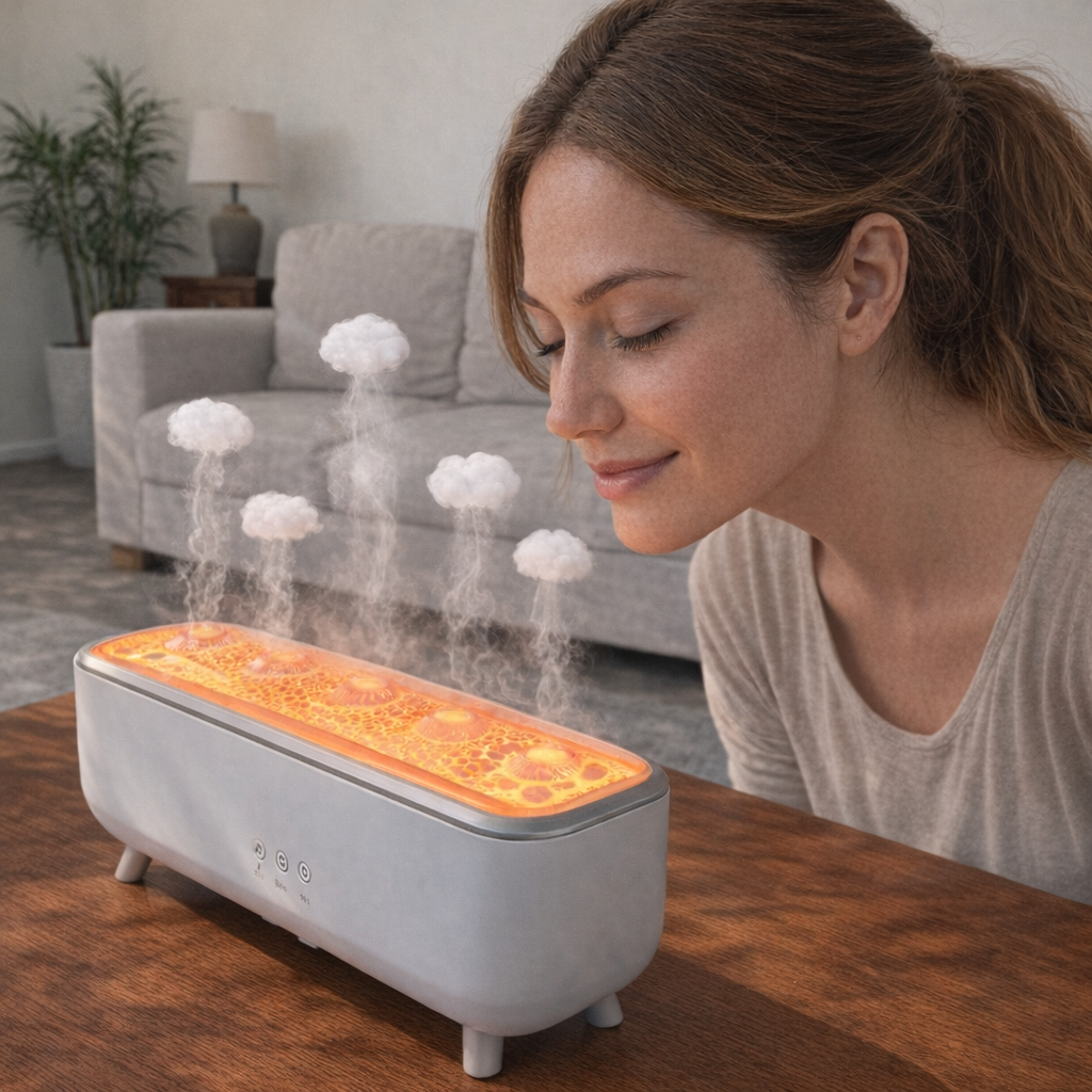 Aesthetic Jellyfish Flame Aroma Diffuser